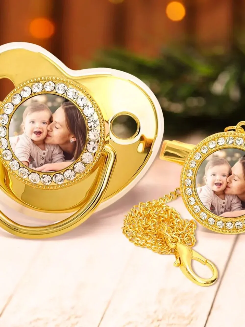 Custom Baby Pacifier & Clip Sets